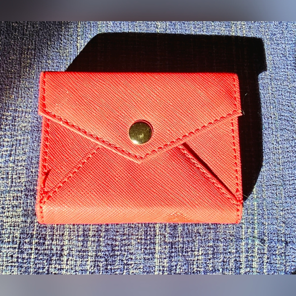 Royce Inspire Red envelope button business card Holder, Classic, chic corporate